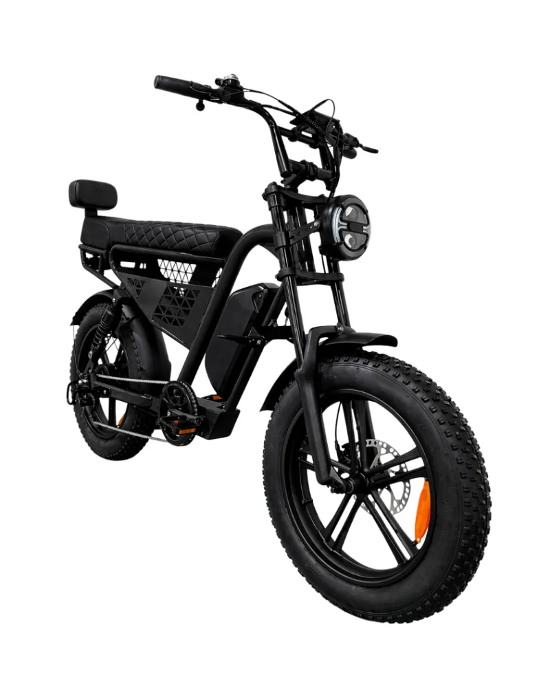 Bicicleta Elétrica EBA220 1000W Preto com Banco Cinza