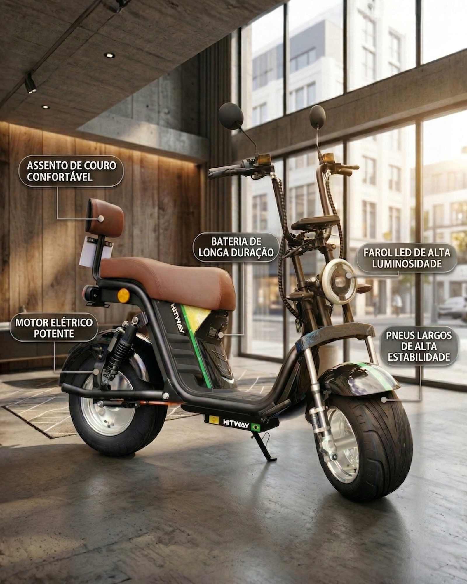Moto Elétrica Cappuccino 800W